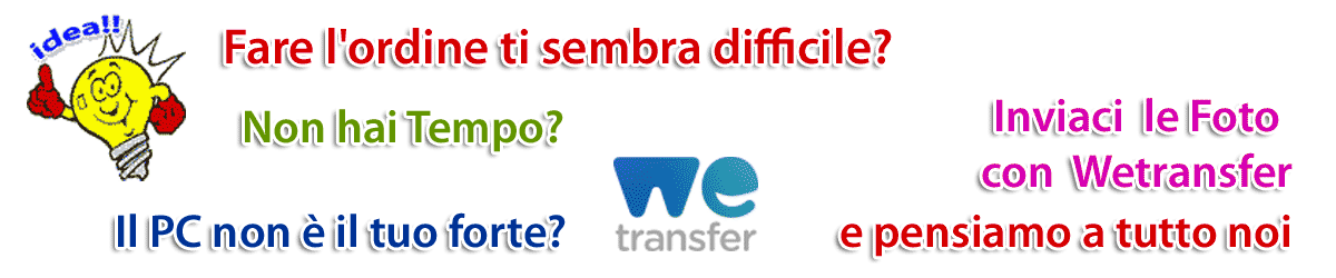 invio foto con wetransfer