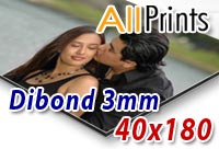 Dibond 3mm F.to 40x200