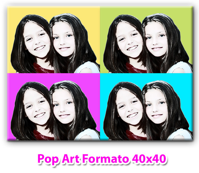 Stampa su Tela Pop Art Formato 40x40