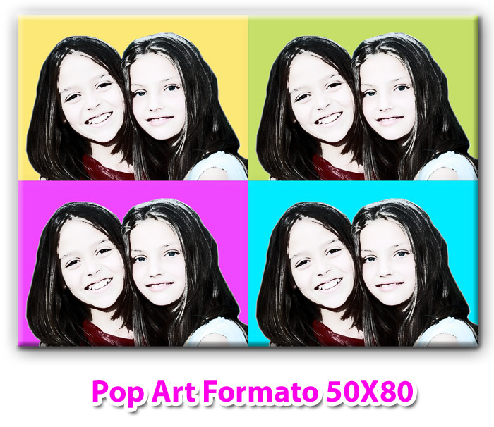 Stampa su Tela Pop Art Formato 50x80